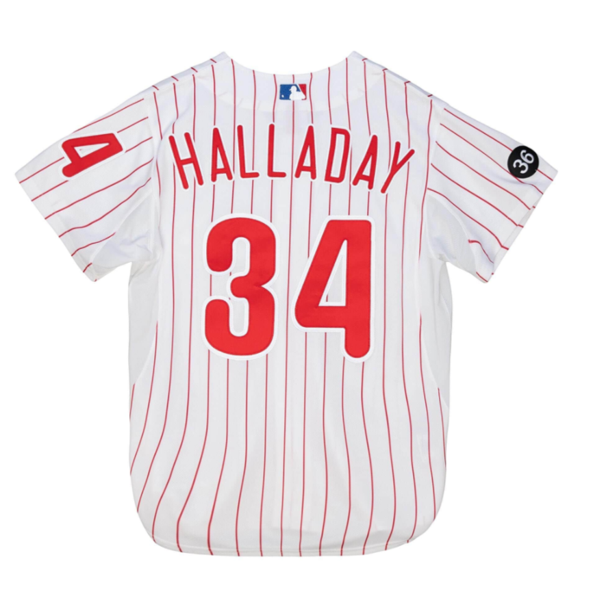 PHILADELPHIA PHILLIES ROY HALLADAY AUTHENTIC MITCHELL AND NESS MLB JERSEY