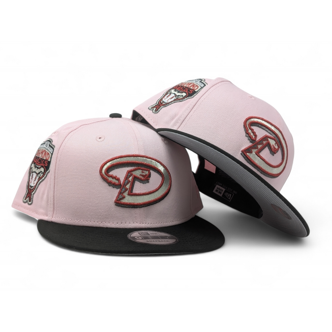 Arizona Diamondbacks 1998 Inaugural Season 9Fifty Snapback Hats -Pink Black