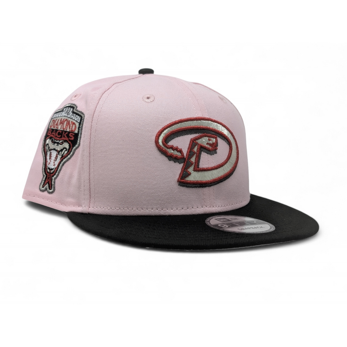 Arizona Diamondbacks 1998 Inaugural Season 9Fifty Snapback Hats -Pink Black