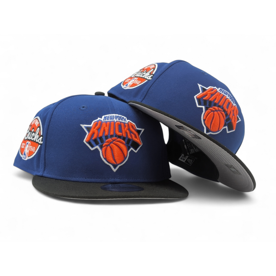 New York Knicks 1946 Established New Era Snapback Hats-Royal Black