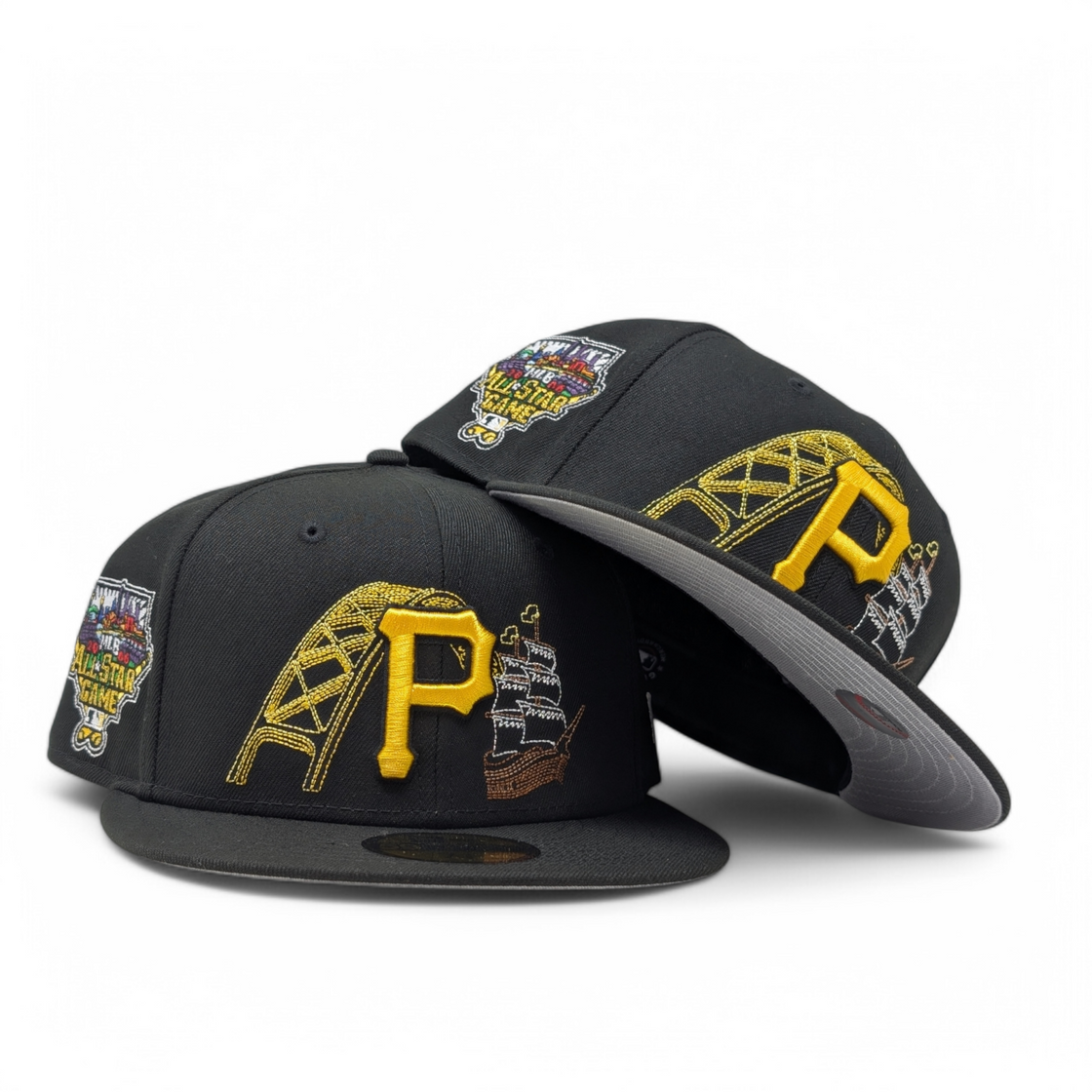 Pittsburgh Pirates 2006 All Star Game State Stitch New Era Fitted Hats