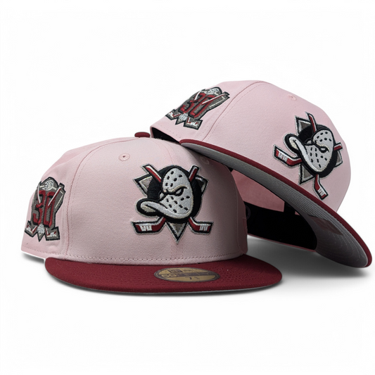 Anaheim Ducks 30th Anniversary "Valentine Pack" Fitted Hats