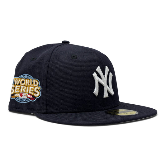 New York Yankees 2009 World Series OnField Fitted Hat-Navy