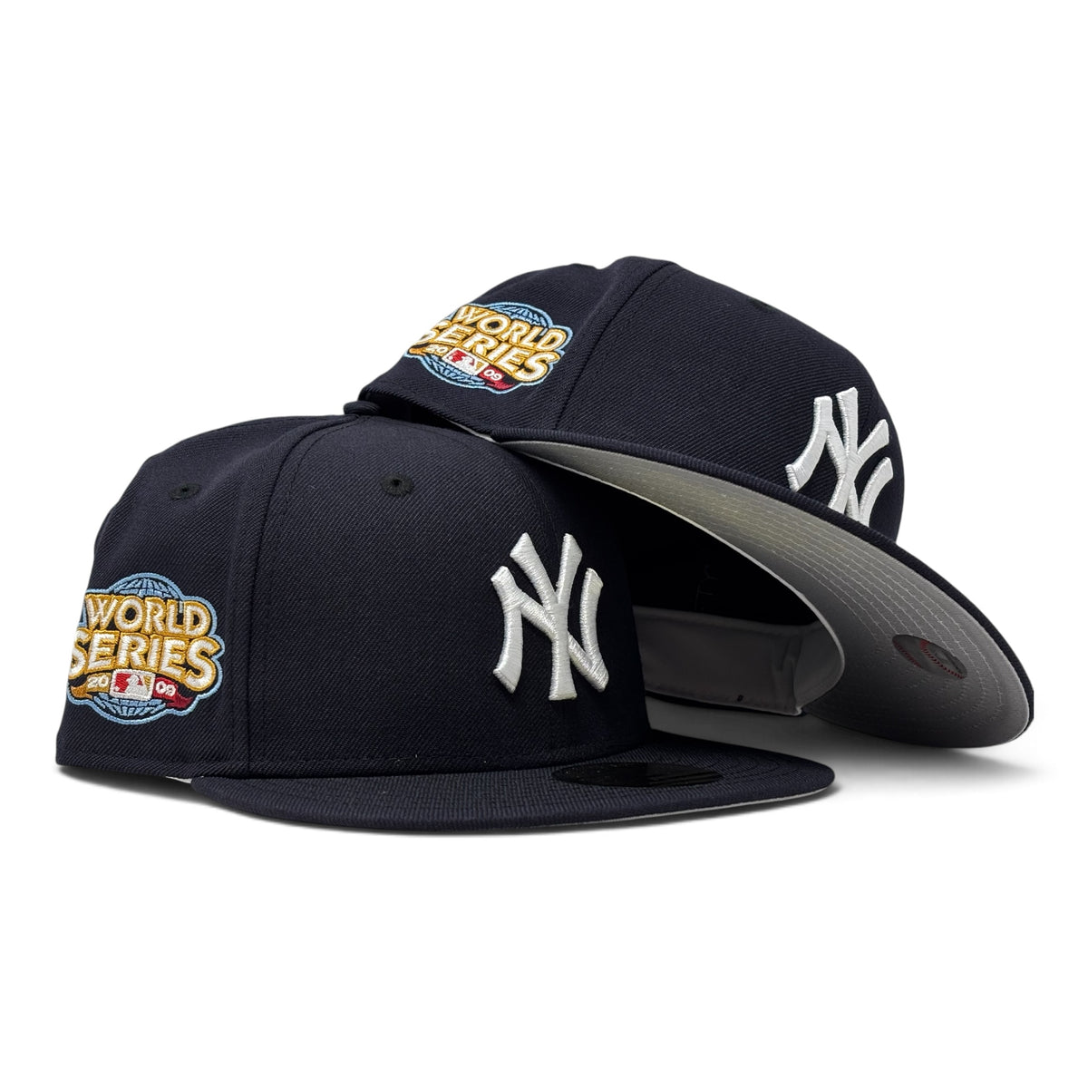 New York Yankees 2009 World Series OnField Fitted Hat-Navy