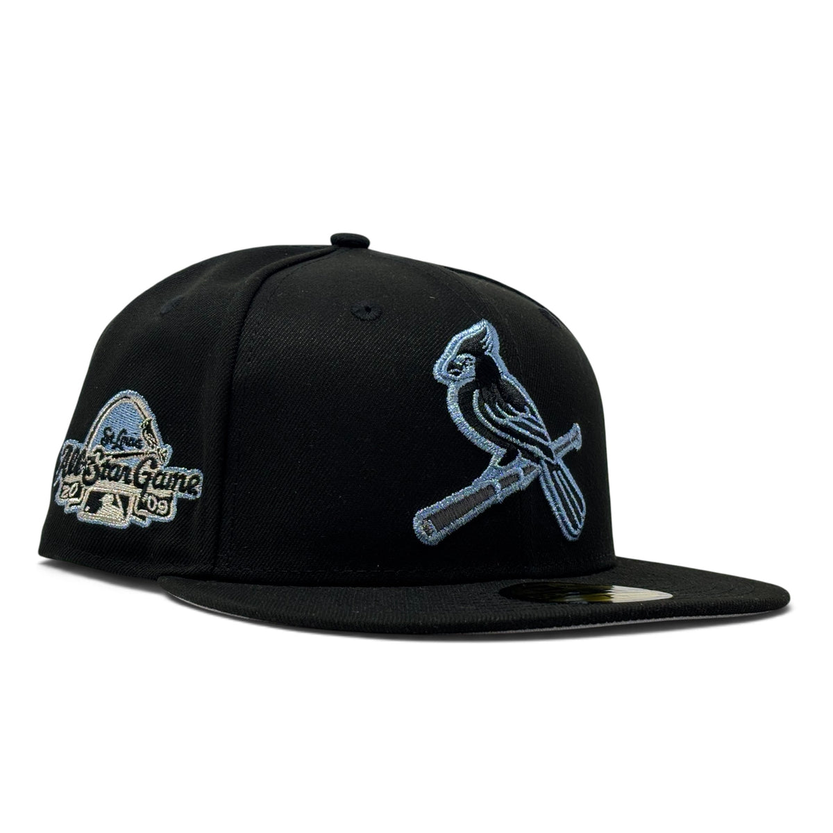 St. Louis Cardinals 2009 All Star Game New Era Fitted Black/Icy Blue Hat