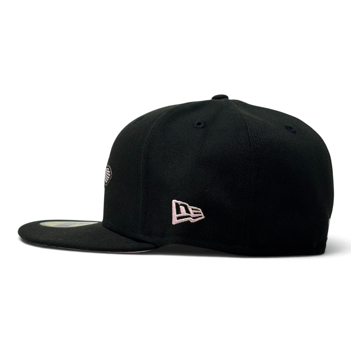 Baltimore Orioles 30th Anniversary New Era All Black/Pink Logo Fitted Hat