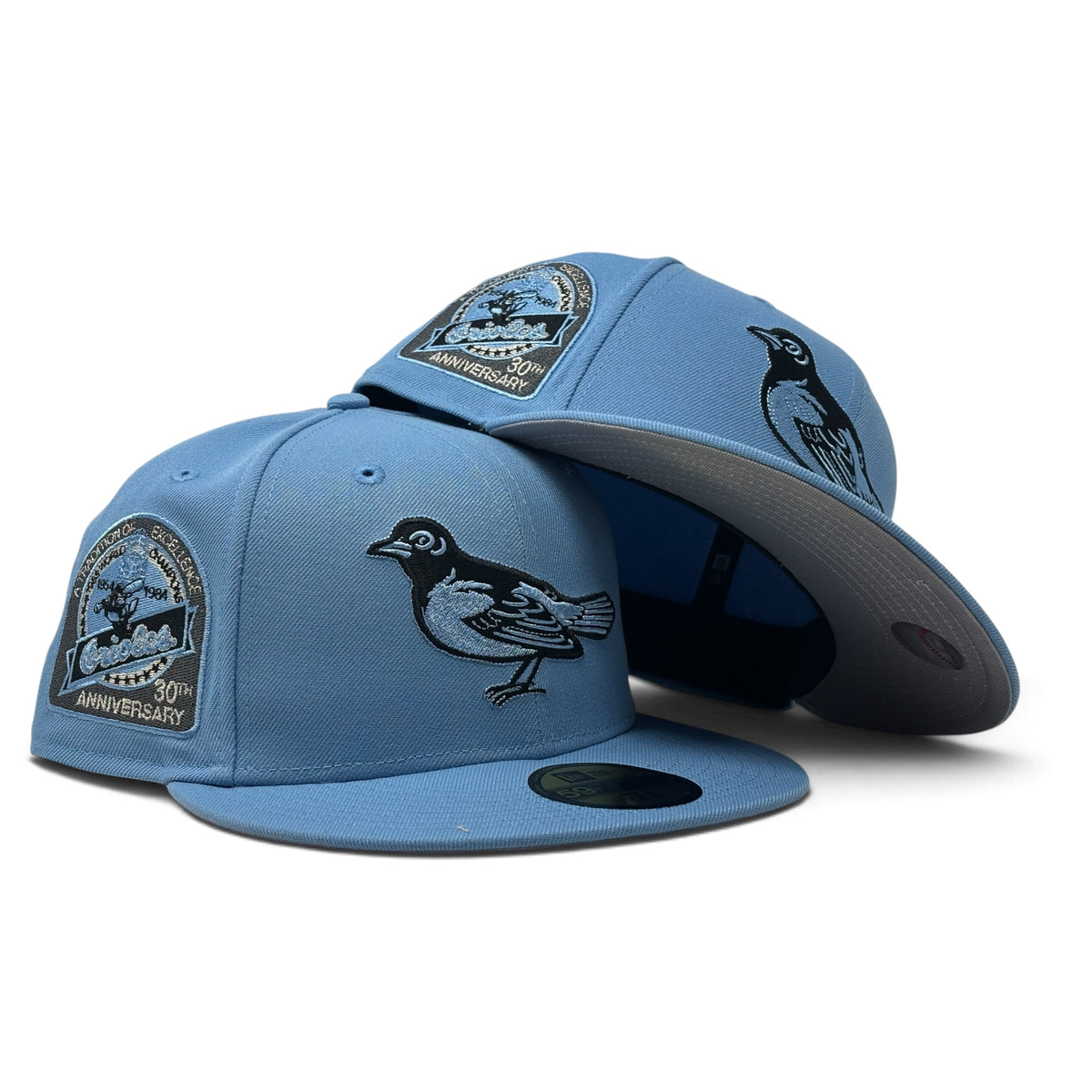 Baltimore Orioles 30th Anniversary New Era Sky Blue Fitted Hat