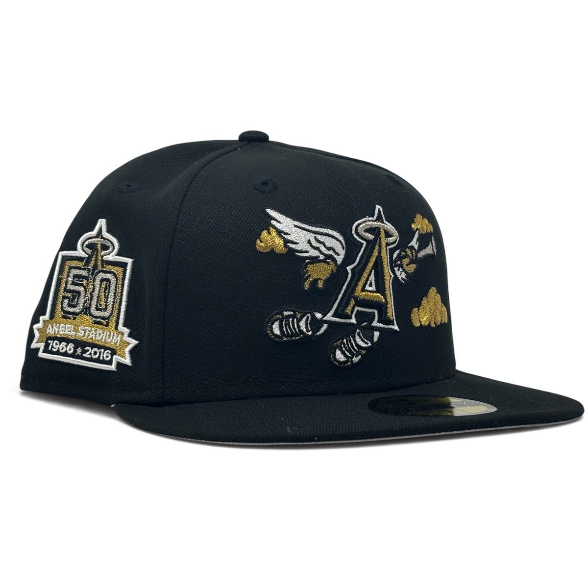 Los Angeles Angels 50th Anniversary “Flying Angels”  59Fifty New Era Fitted Hat-Black