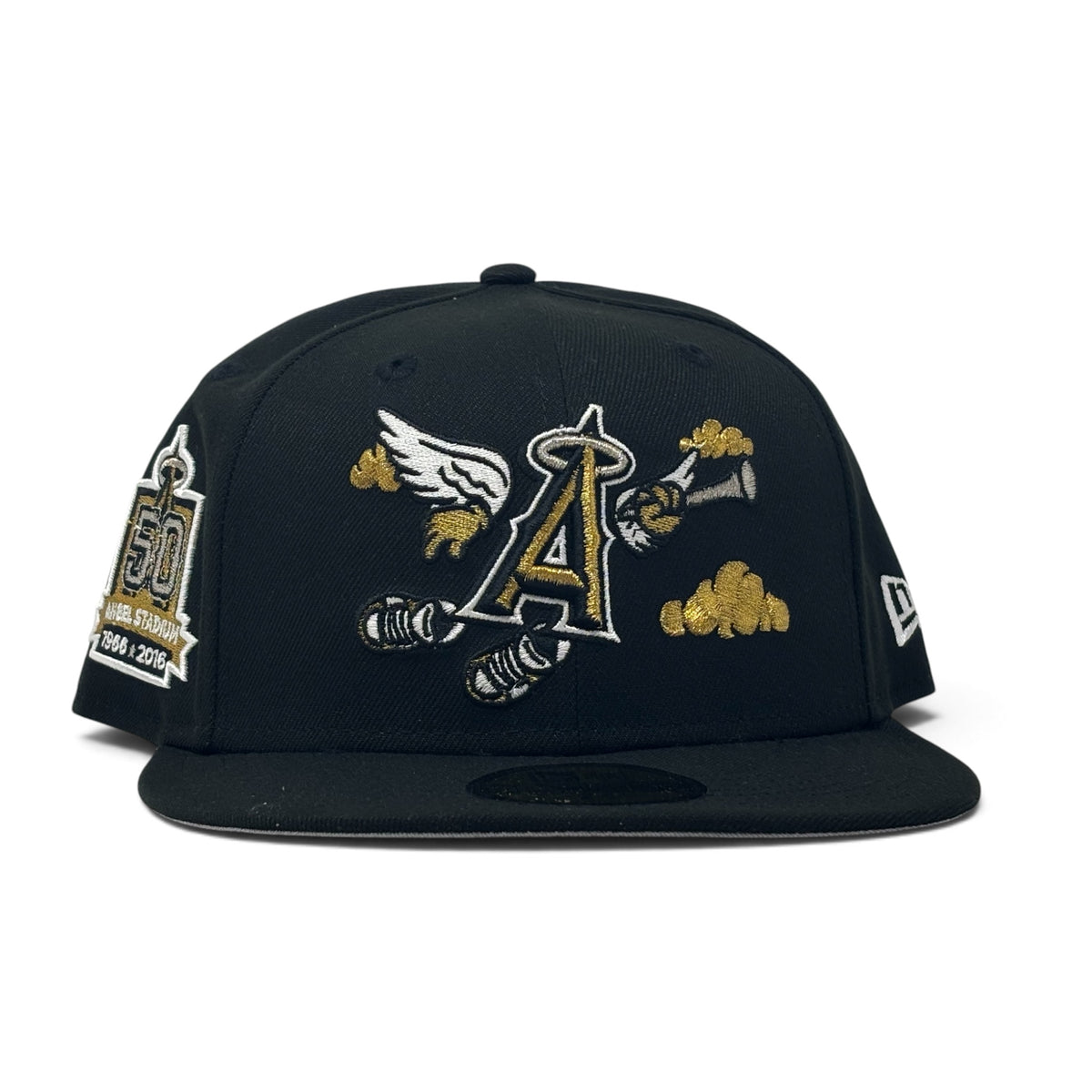 Los Angeles Angels 50th Anniversary “Flying Angels”  59Fifty New Era Fitted Hat-Black