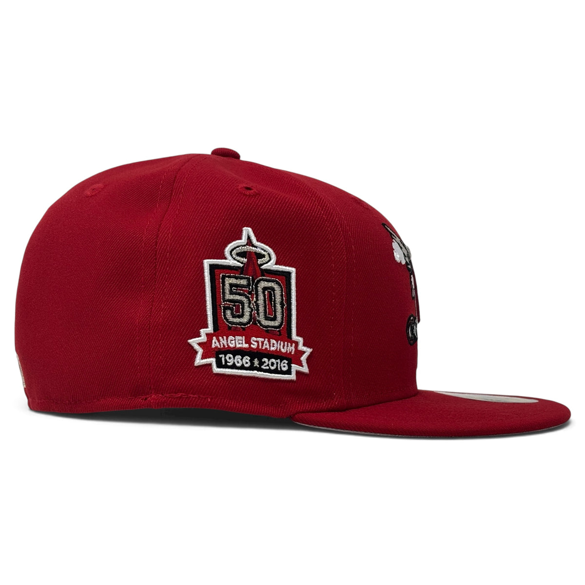 Los Angeles Angels 50th Anniversary “Flying Angels” Pack 59Fifty New Era Fitted Hat-Red