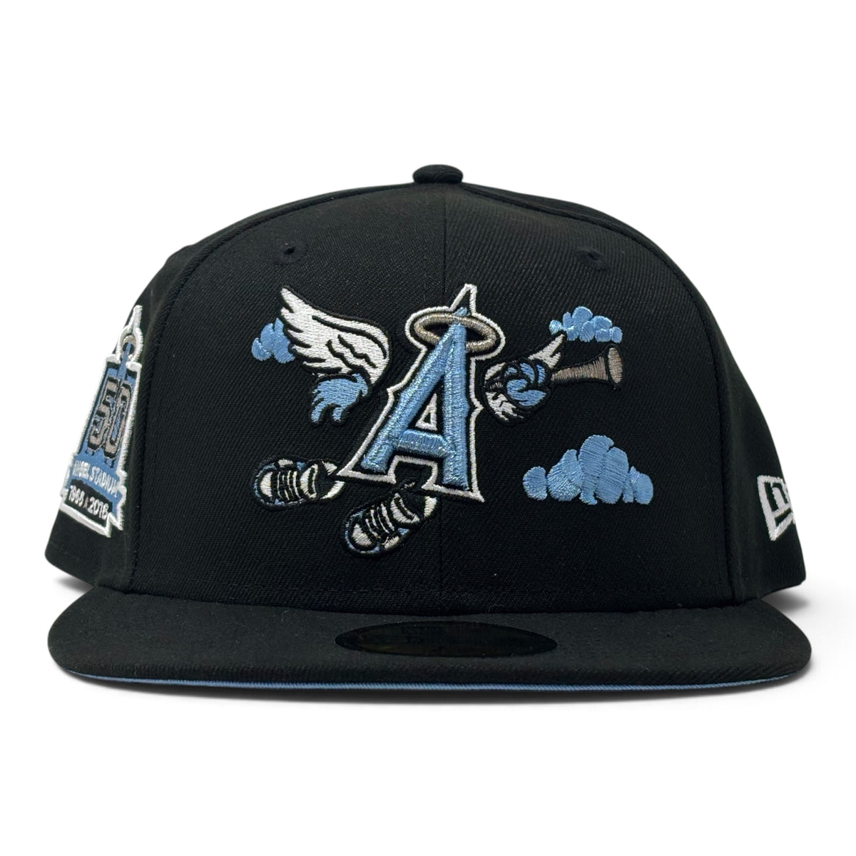 Los Angeles Angels 50th Anniversary “Flying Angels”  59Fifty New Era Fitted Hat-Black Sky
