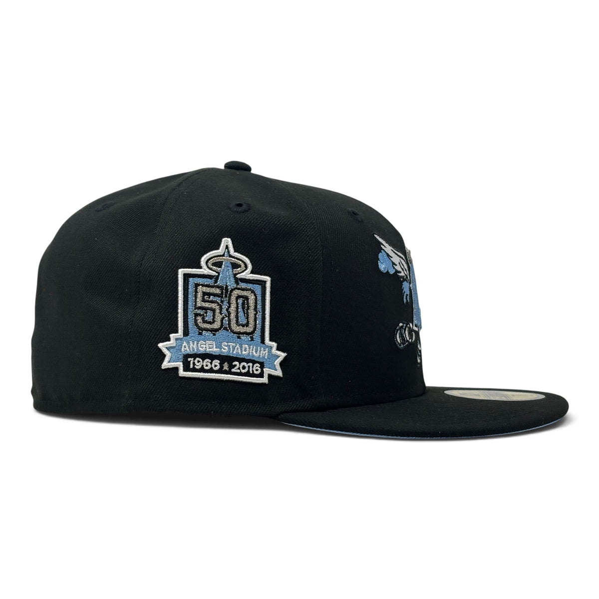 Los Angeles Angels 50th Anniversary “Flying Angels”  59Fifty New Era Fitted Hat-Black Sky