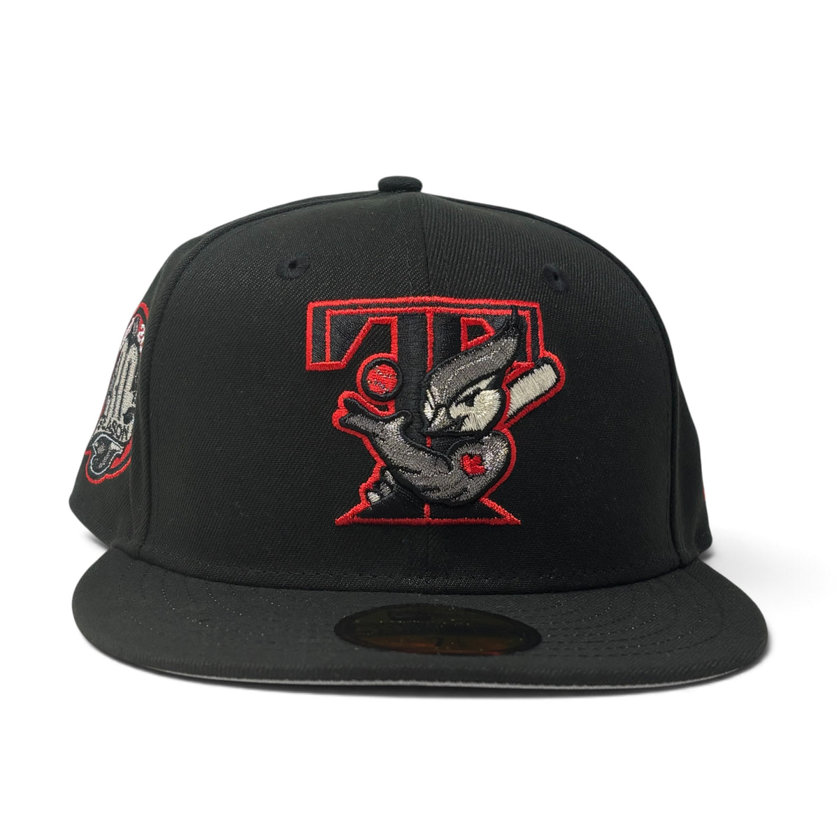 Toronto Blue Jays 30th season Anniversary New Era Black/Red logo Fitted Hat