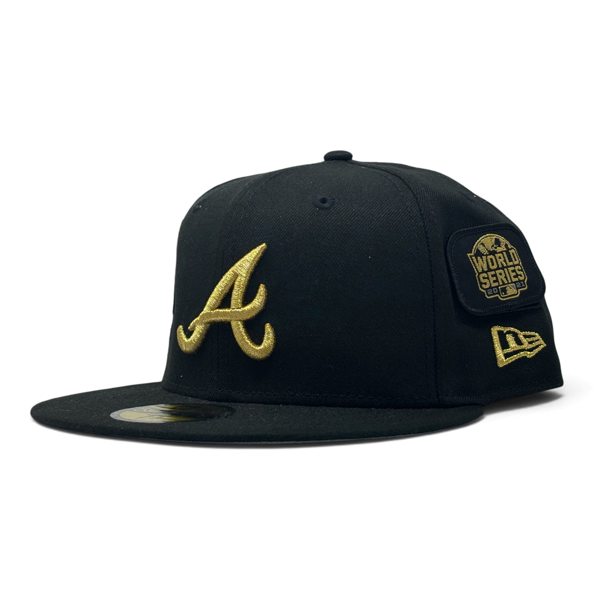 Atlanta Braves Patchwork Black 59FIFTY Fitted