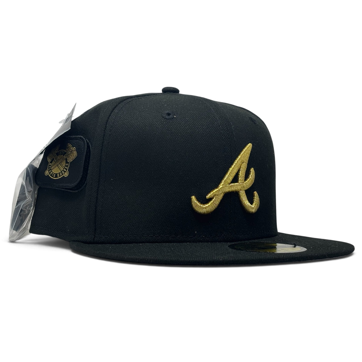 Atlanta Braves Patchwork Black 59FIFTY Fitted