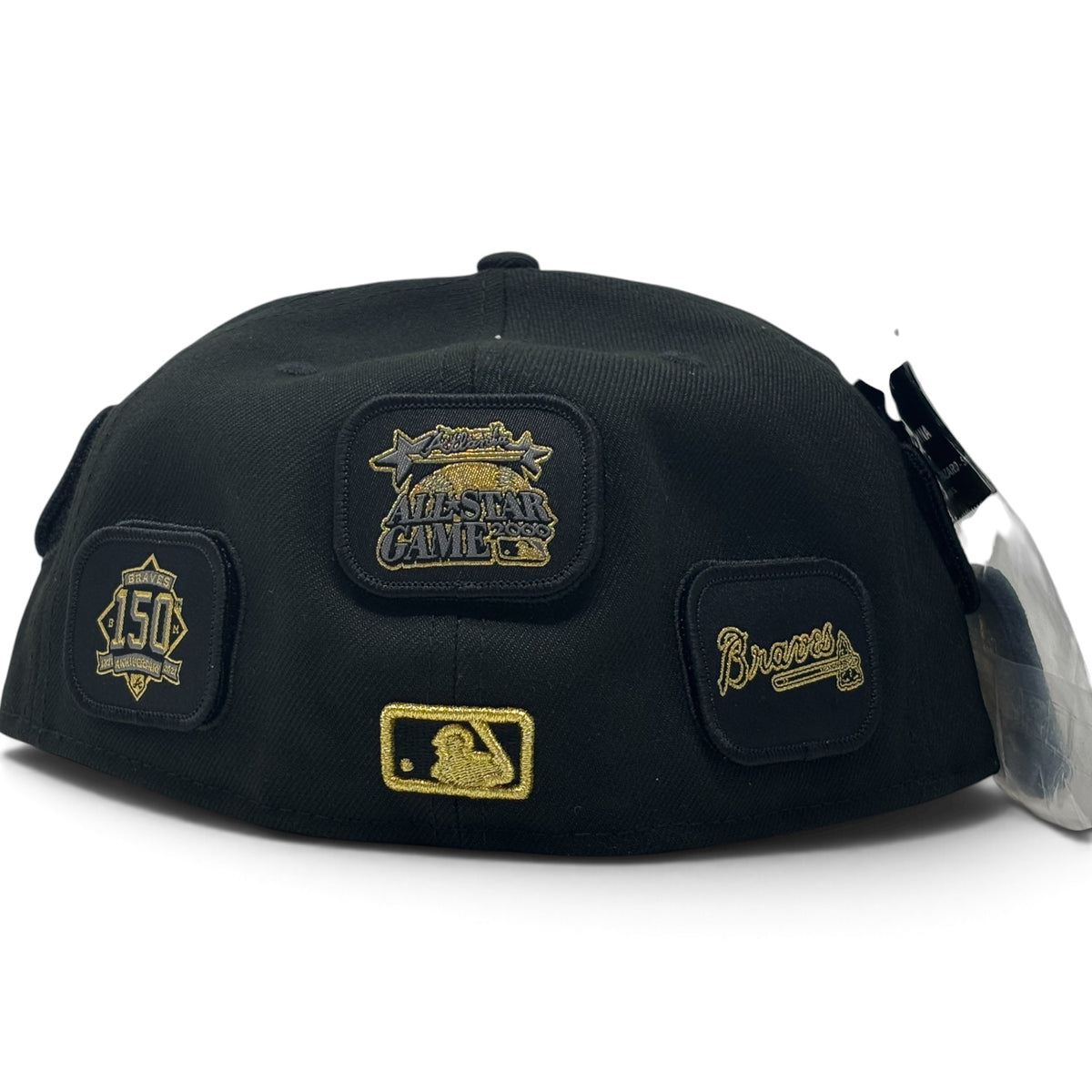 Atlanta Braves Patchwork Black 59FIFTY Fitted