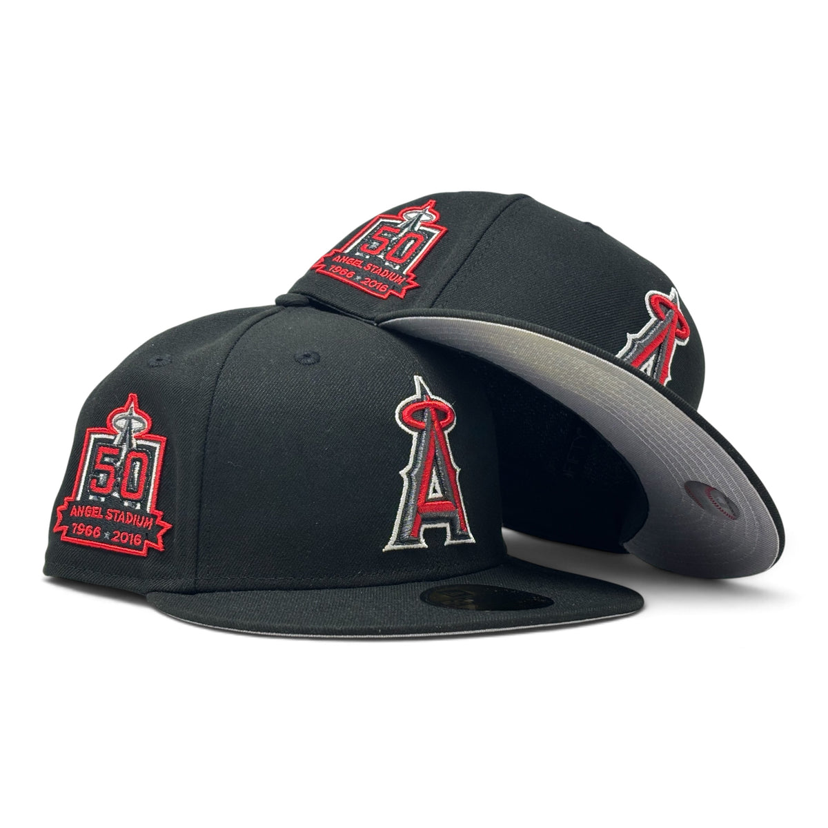 Los Angeles Angels 50th Anniversary 59Fifty New Era Fitted Hat-Black