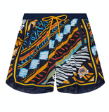GOLDEN STATE WARRIORS MITCHELL AND NESS GAME DAY PATTERN SHORTS
