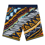 GOLDEN STATE WARRIORS MITCHELL AND NESS GAME DAY PATTERN SHORTS