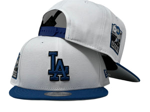 LOS ANGELES DODGERS 60TH ANNIVERSARY GRAY BRIM NEW ERA SNAPBACK HAT