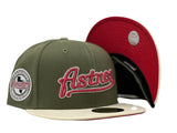 HOUSTON ASTROS 45TH ANNIVERSARY RED BRIM NEW ERA FITTED HAT