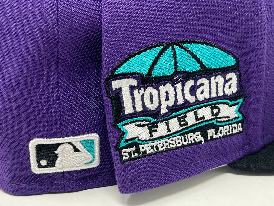 Tampa Bay Rays Tropicana Field Purple / Black Gray Brim New Era Fitted Hat