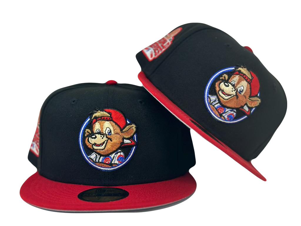 Black Chicago Cubs 2016 World Series "Bear Logo" New Era Fitted 