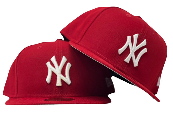 NEW YORK YANKEES RED NEW ERA FITTED HAT