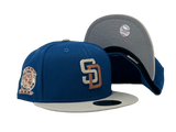 SAN DIEGO PADRES 25TH ANNIVERSARY CHAIN-LINK LOGO NEW ERA FITTED HAT
