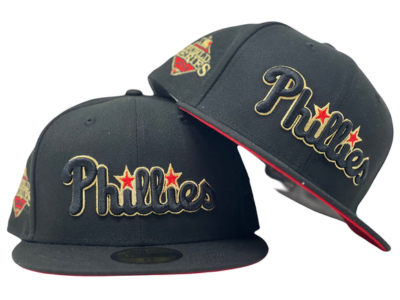 PHILADELPHIA PHILLIES 2008 WORLD SERIES RED BRIM NEW ERA FITTED HAT