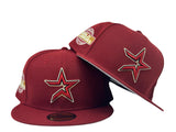 Brick Red Houston Astro 2005 World Series New Era Fitted Hat