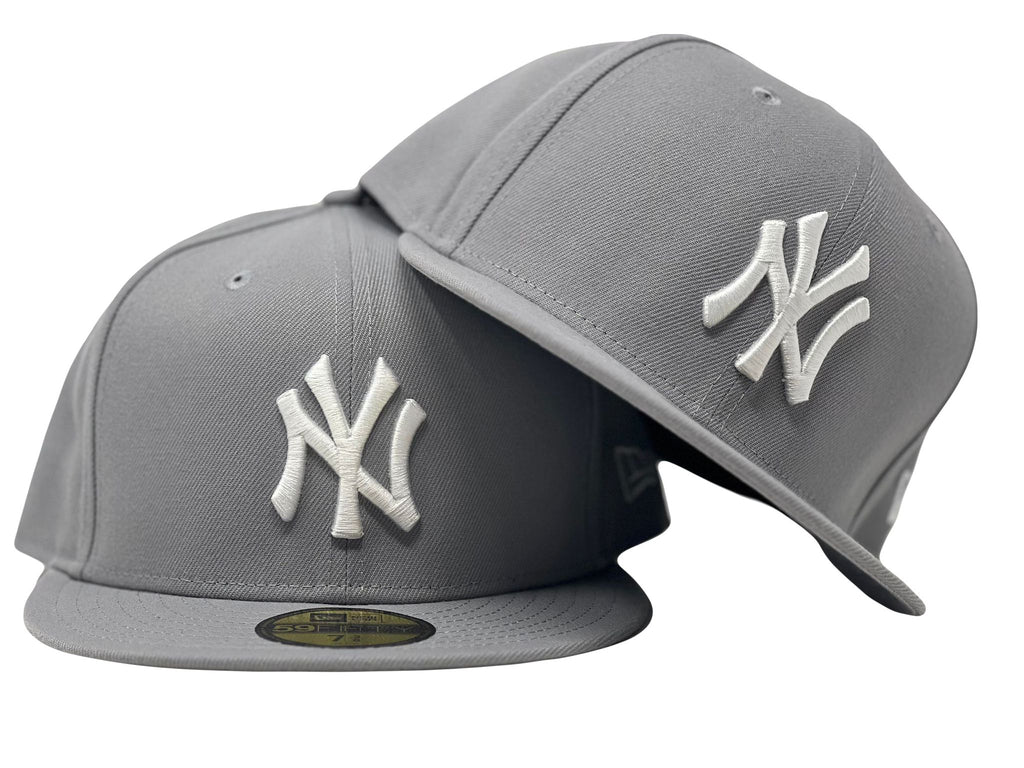 New York Yankees Light Gray New Era Fitted Hat