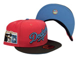 Coral LA Dodgers Jackie Robinson 75th Anniversary New Era Fitted