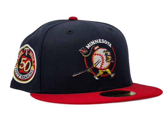 Minnesota Twins Bomb Squad 50th ANNIVERSARY 59Fifty New Era Fitted Hat