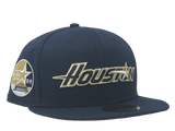 HOUSTON ASTROS 35TH ANNIVERSARY METALLIC GOLD BRIM NEW ERA SNAPBACK