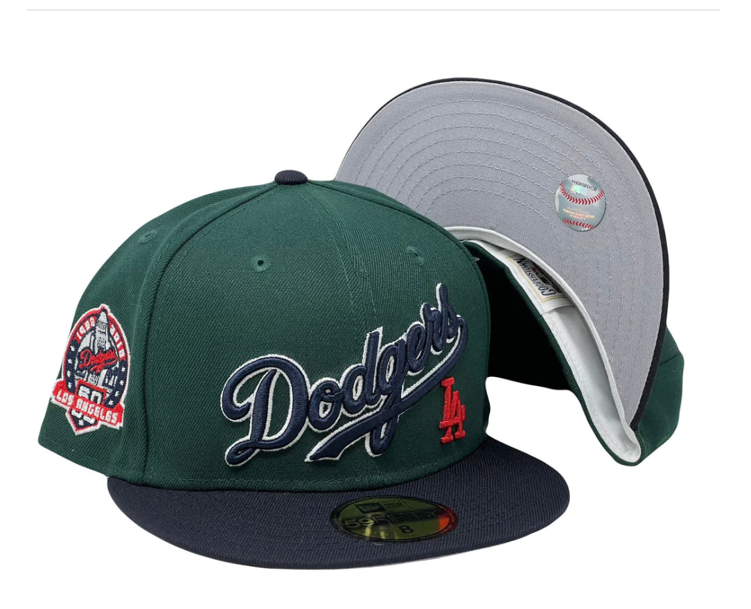 LOS ANGELES DODGERS 50TH ANNIVERSARY NEW ERA FITTED HAT