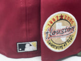 HOUSTON ASTROS 45TH ANNIVERSARY BRICK RED / CAMOUFLAGE NEW ERA FITTED HAT