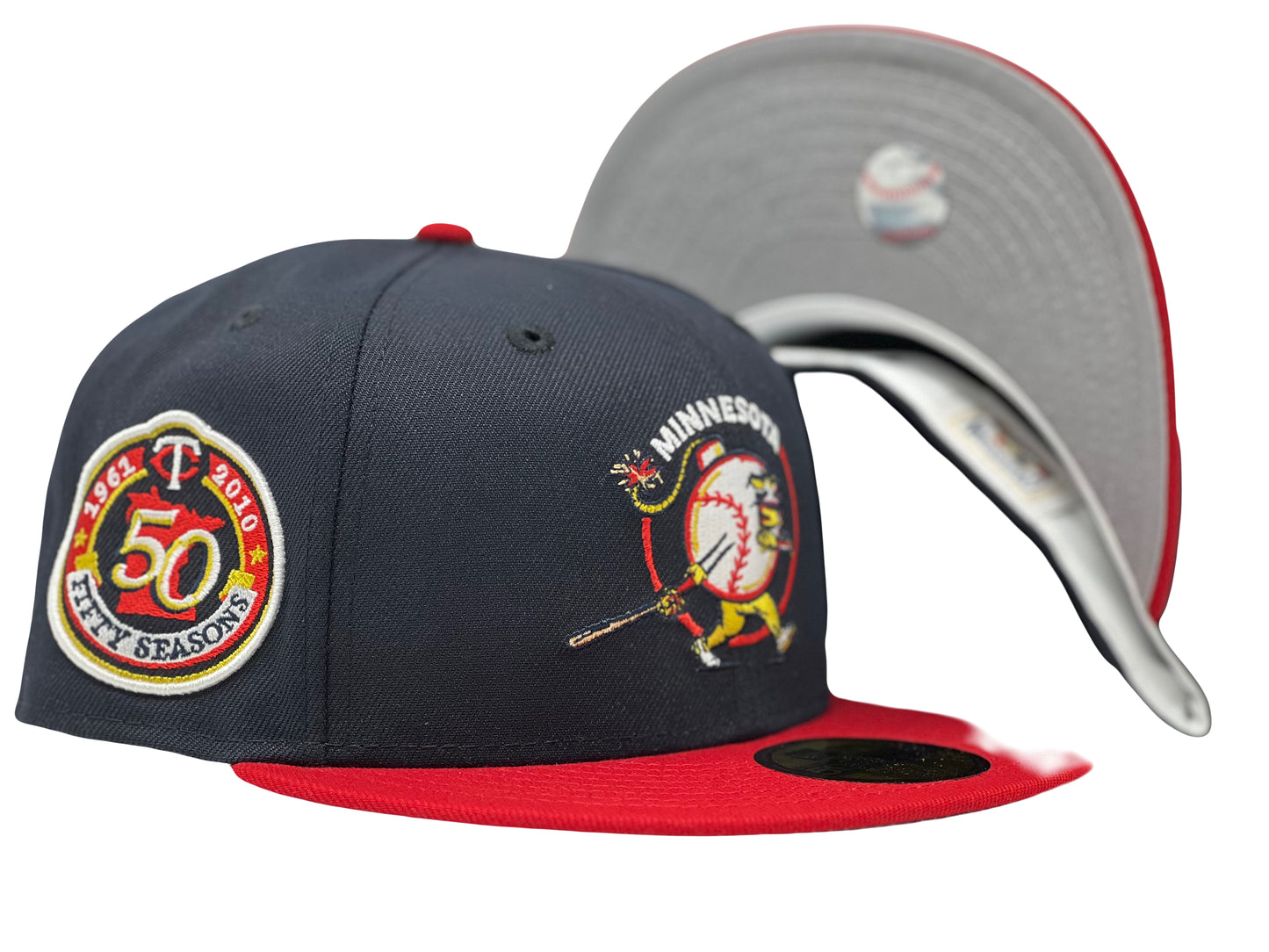 Minnesota Twins Bomb Squad 50th ANNIVERSARY 59Fifty New Era Fitted Hat