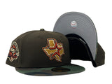 Brown Houston Astros Woodland Camo Visor New Era Fitted Hat
