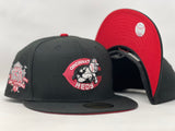 CINCINNATI REDS 150TH ANNIVERSARY RED BRIM NEW ERA FITTED HAT