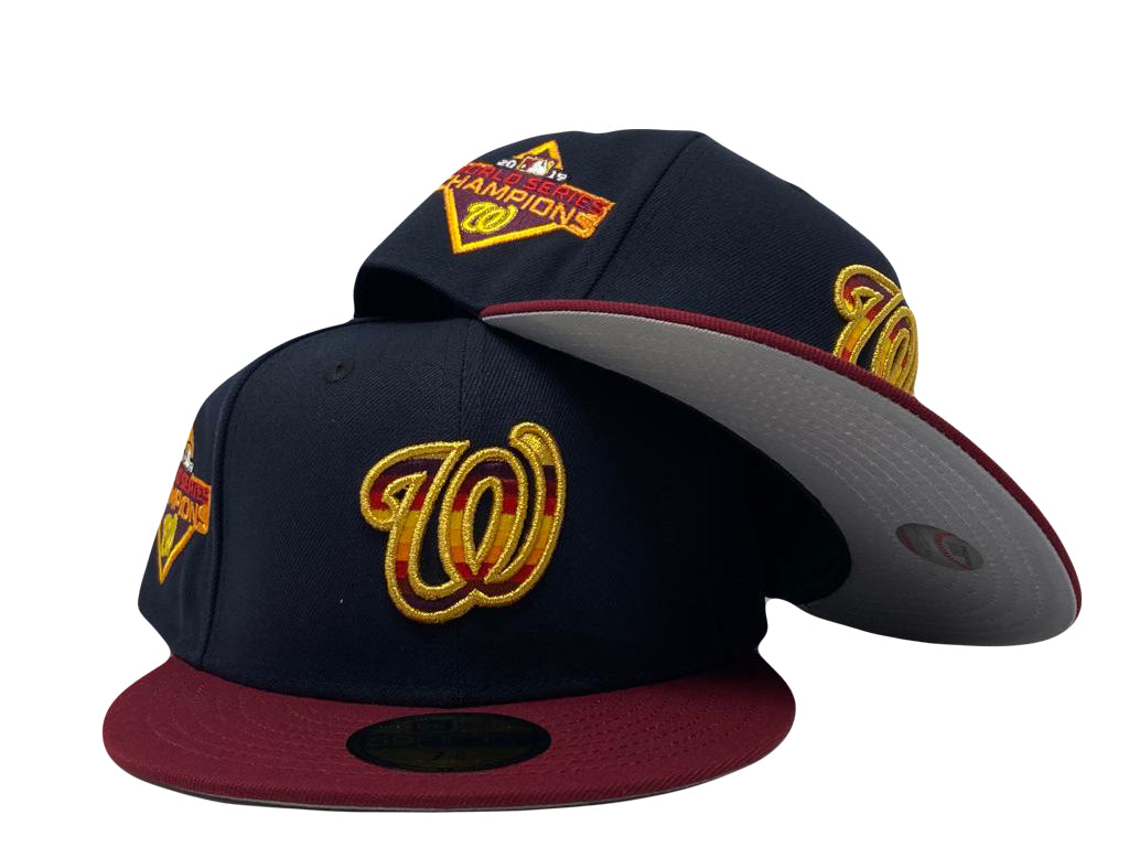 Washington Nationals 2019 World Series Faded Logo New Era Fitted