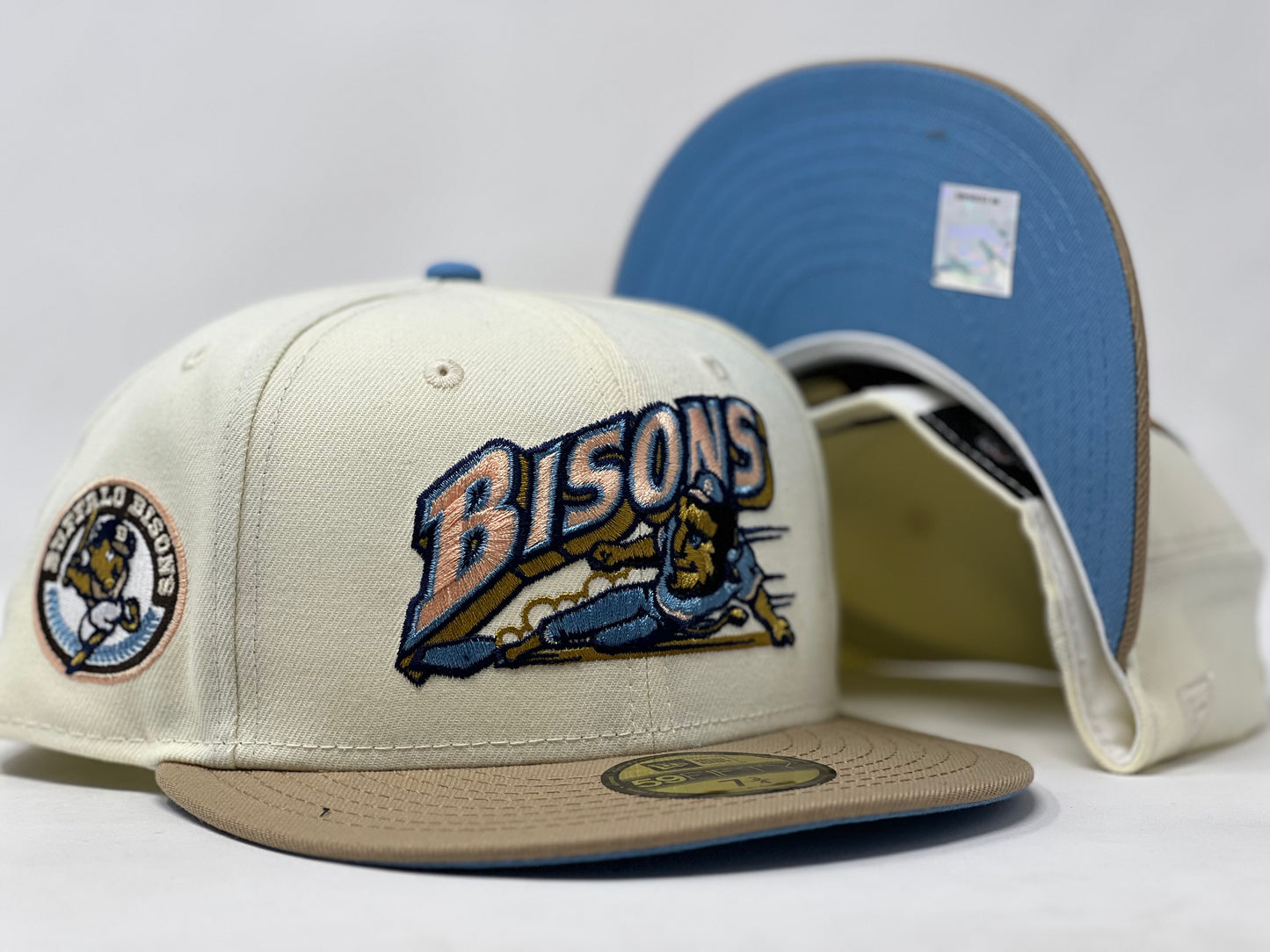 Buffalo Bisons Icy Brim New Era Fitted Hat