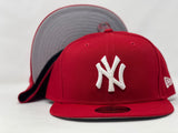 NEW YORK YANKEES RED NEW ERA FITTED HAT