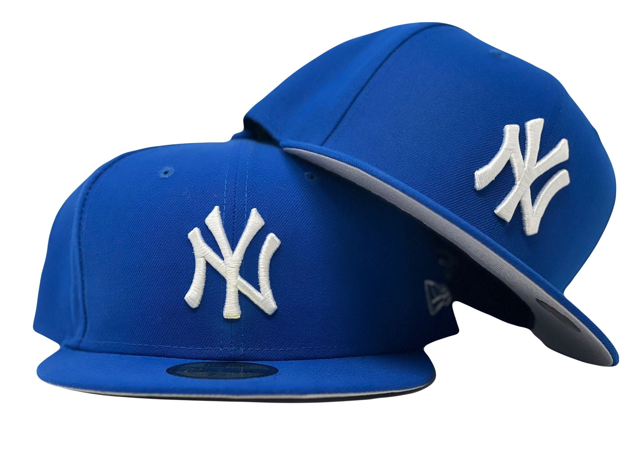 NEW YORK YANKEES LIGHT ROYAL GRAY BRIM NEW ERA FITTED HAT – Sports World 165