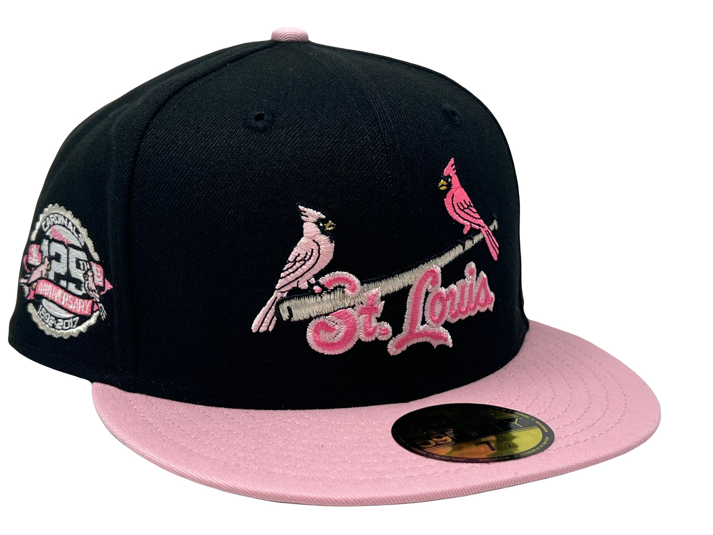 St. Louis Cardinals 125th Anniversary Gray Brim New Era Fitted Hat