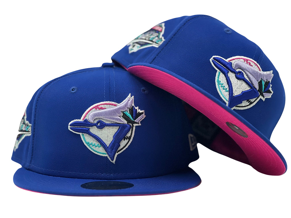 Toronto Blue Jays 1992 World Series Fusion Pink Brim New Era Fitted Hat