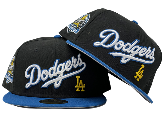 LOS ANGELES DODGERS GRAY BRIM NEW ERA FITTED HAT TO MATCH AIR JORDAN 3 WIZARDS