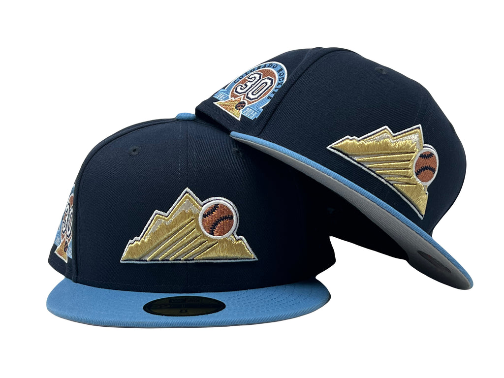 Colorado Rockies 30th Anniversary Gray Brim New Era Fitted Hat