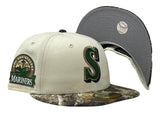 SEATTLE MARINERS 30TH ANNIVERSARY "REAL TREE PACK" GRAY BRIM NEW ERA FITTED HAT