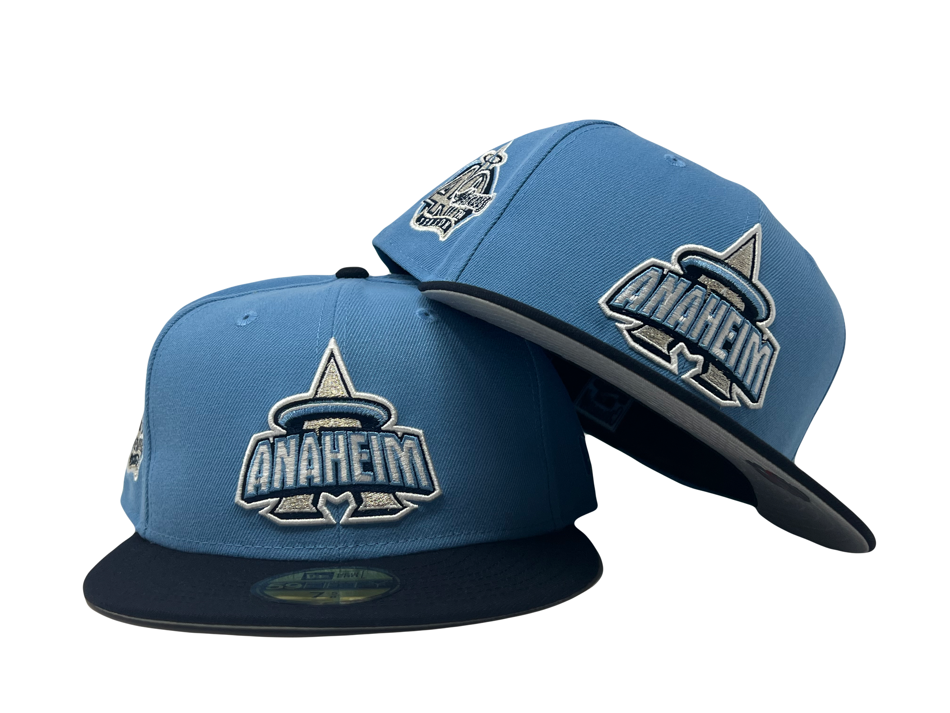 Los Angeles Angels 40th Anniversary Gray Brim New Era Fitted Hat
